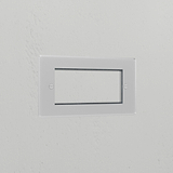 2G 100mm Module Plate - Clear White