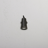 Cambridge Wall Spotlight 24V in bronze finish, mounted on a white textured outdoor wall.