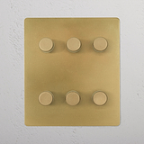 6G Two Way Dimmer Switch - Antique Brass