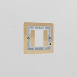 1G 25mm Module Plate - Antique Brass