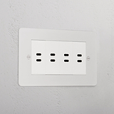 8x USB_C Socket _ Paintable White