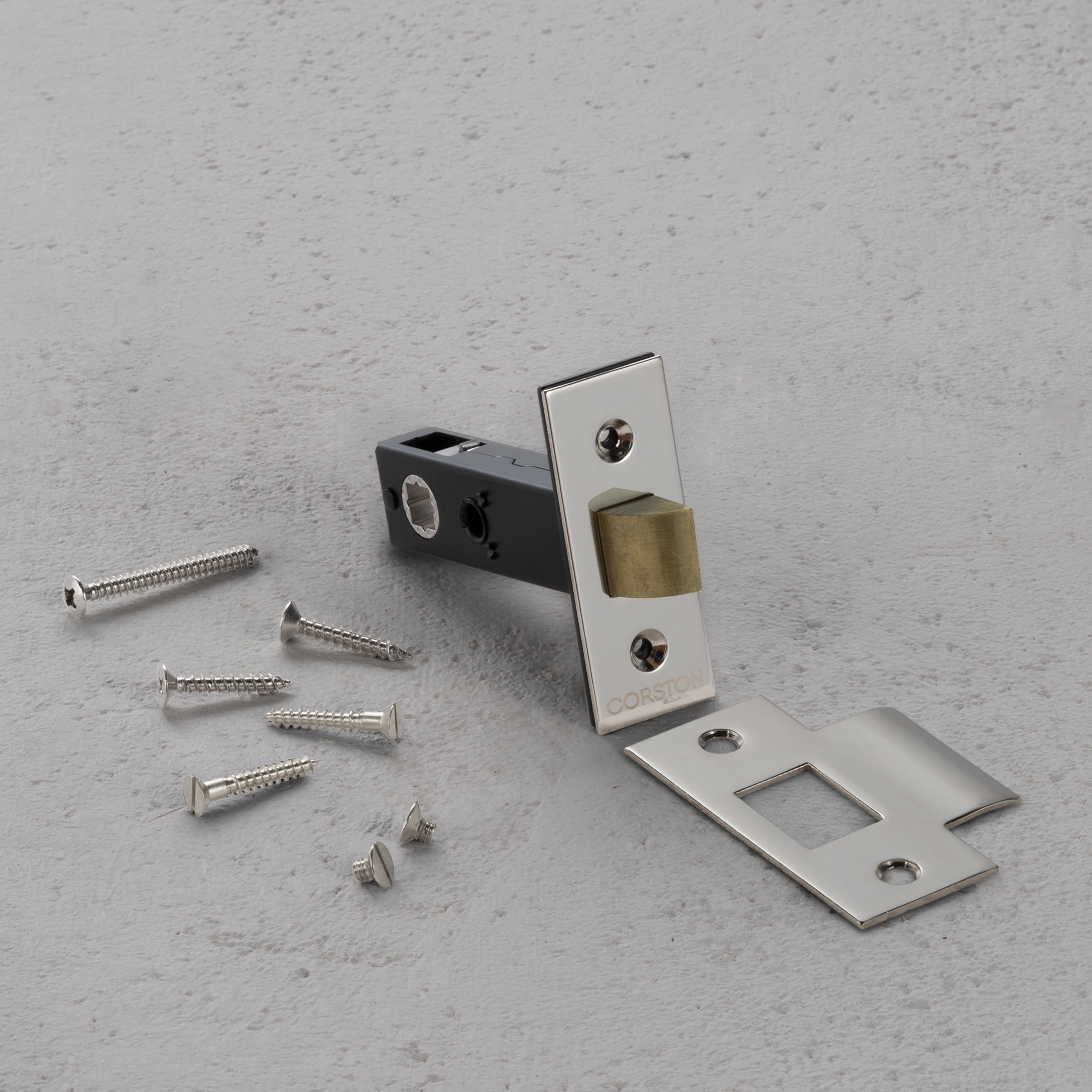 Tubular Latch 60mm – Polished Nickel