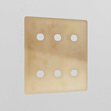 6G Switch Plate - Antique Brass