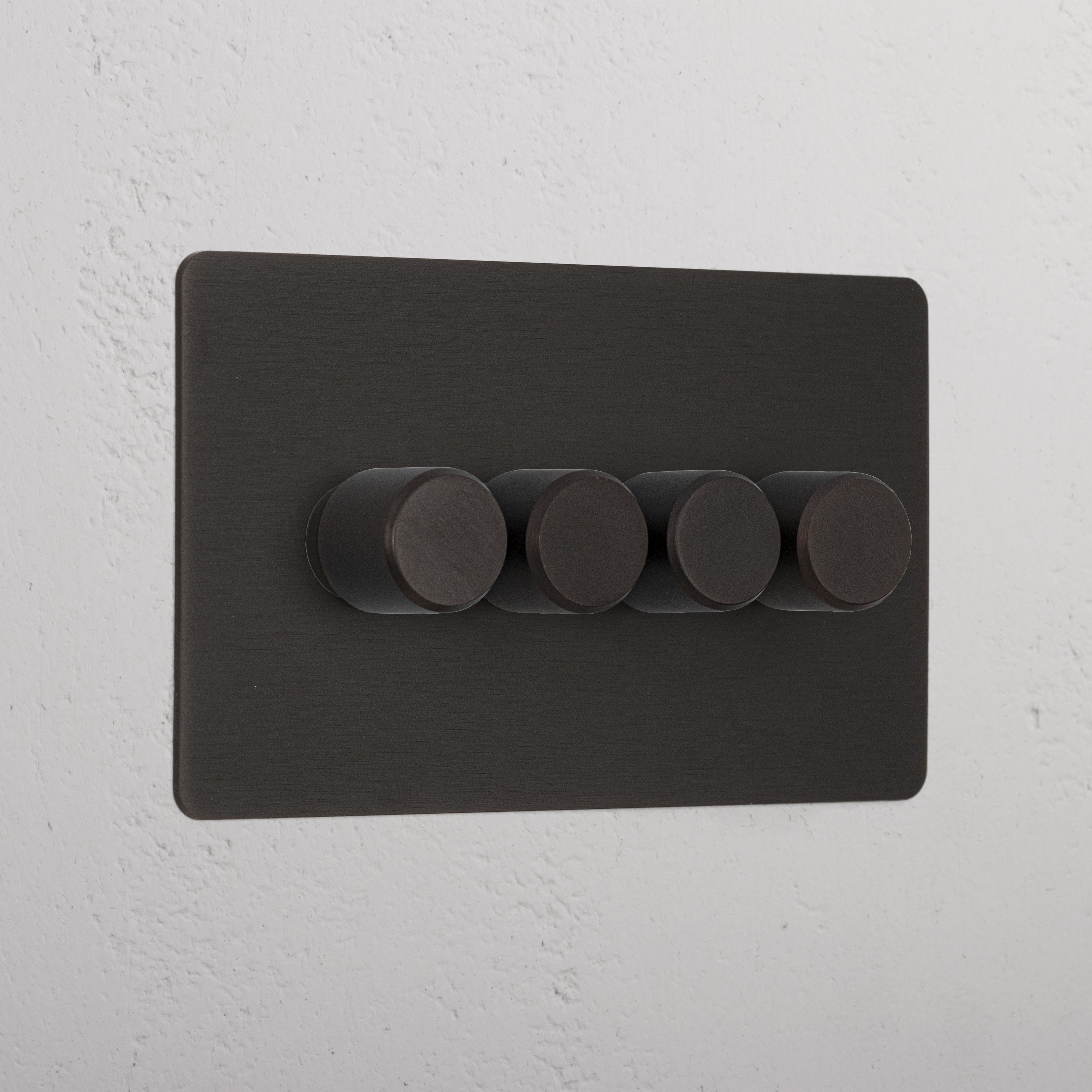 Bronze Elegant 4 Gang 2 Way Dimmer Switch