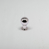 Polished Nickel Bayswater Furniture Knob On White Background