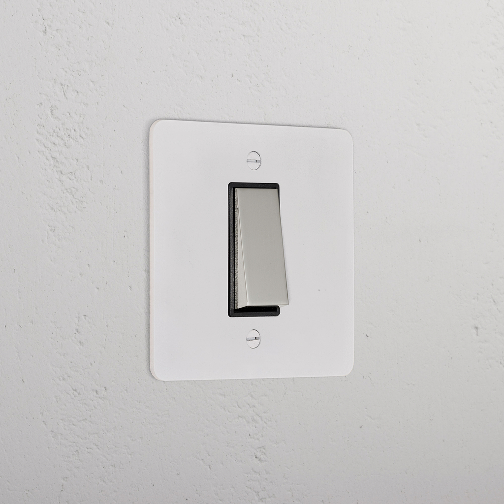 1G Intermediate Rocker Switch _ Paintable Polished Nickel Black