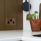 Double Socket UK - Clear Black