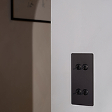 4G Vertical Two Way Toggle Switch - Bronze
