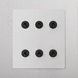 6G Two Way Toggle Switch - Paintable Bronze