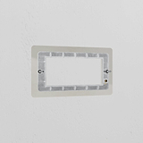 2G 100mm Module Plate - Polished Nickel
