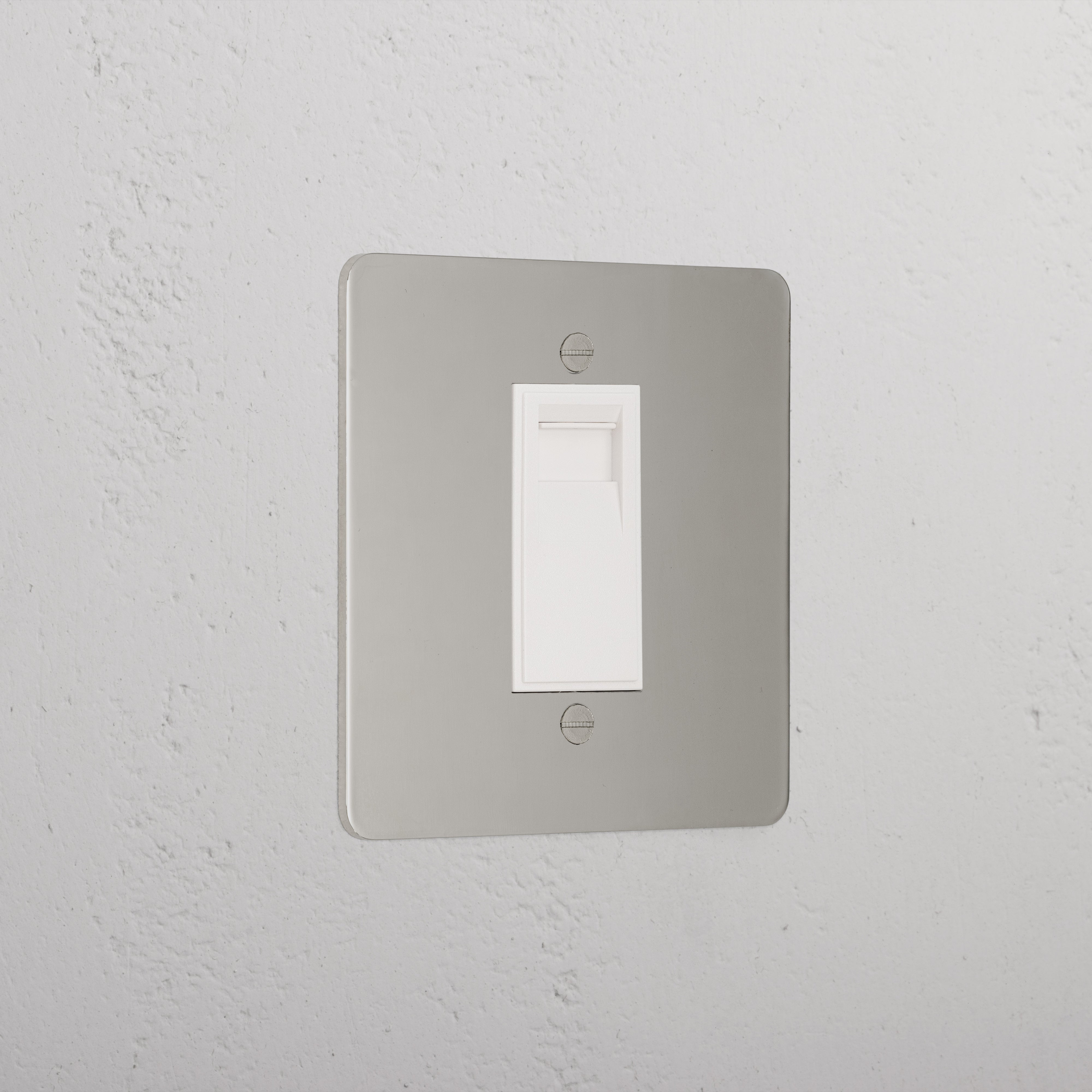 Designer Polished Nickel Bt Slave Socket White