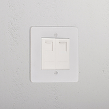 2x CAT6 Socket _ Paintable White
