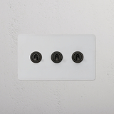 3G Two Way Toggle Switch - Paintable Bronze