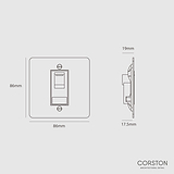 BT Master Socket - Polished Nickel Black