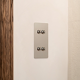 4G Vertical Two Way Toggle Switch - Polished Nickel