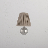 Small Malvern Wall Light in Natural Beige front facing