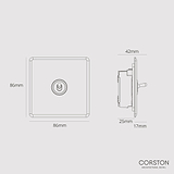 1G Two Way Toggle Switch - Clear Bronze