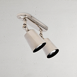 Polished Nickel Spotlight On White Background