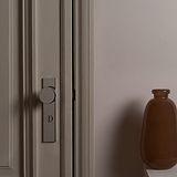 Poplar Long Plate Sprung Door Knob & Thumbturn - Polished Nickel 