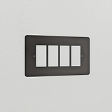 4G Rocker Switch Plate - Bronze