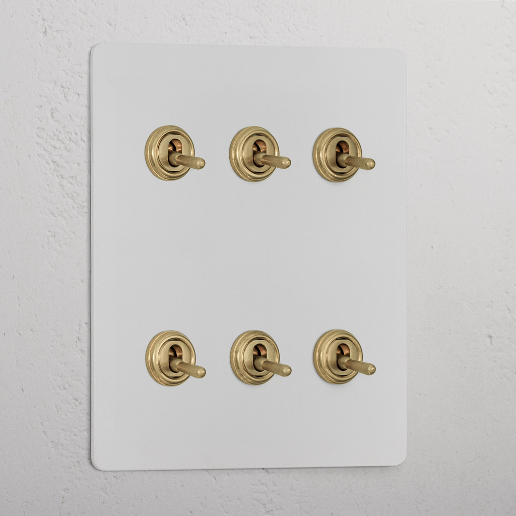 6G Two Way Toggle Switch _ Paintable Antique Brass