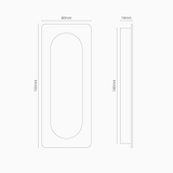 Regent Recessed Medium Pull - Bronze