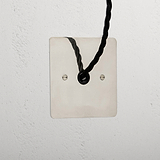 Premium Polished Nickel Flex Outlet Black
