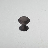 Bronze Barlow Furniture Knob In White Background