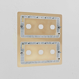 6G Switch Plate - Antique Brass