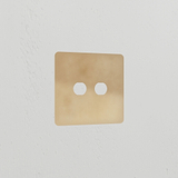 2G Switch Plate - Antique Brass