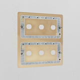 6G Switch Plate - Antique Brass