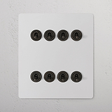 8G Two Way Toggle Switch - Paintable Bronze