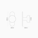 Kilburn Furniture Knob - Polished Nickel