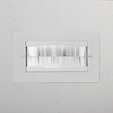 Double Module Brush Plate - Paintable White
