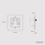 Aerial Socket - Clear White