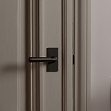 Digby Short Plate Sprung Door Handle - Bronze 