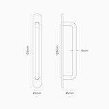 Kilburn Furniture Handle 128mm - Antique Brass
