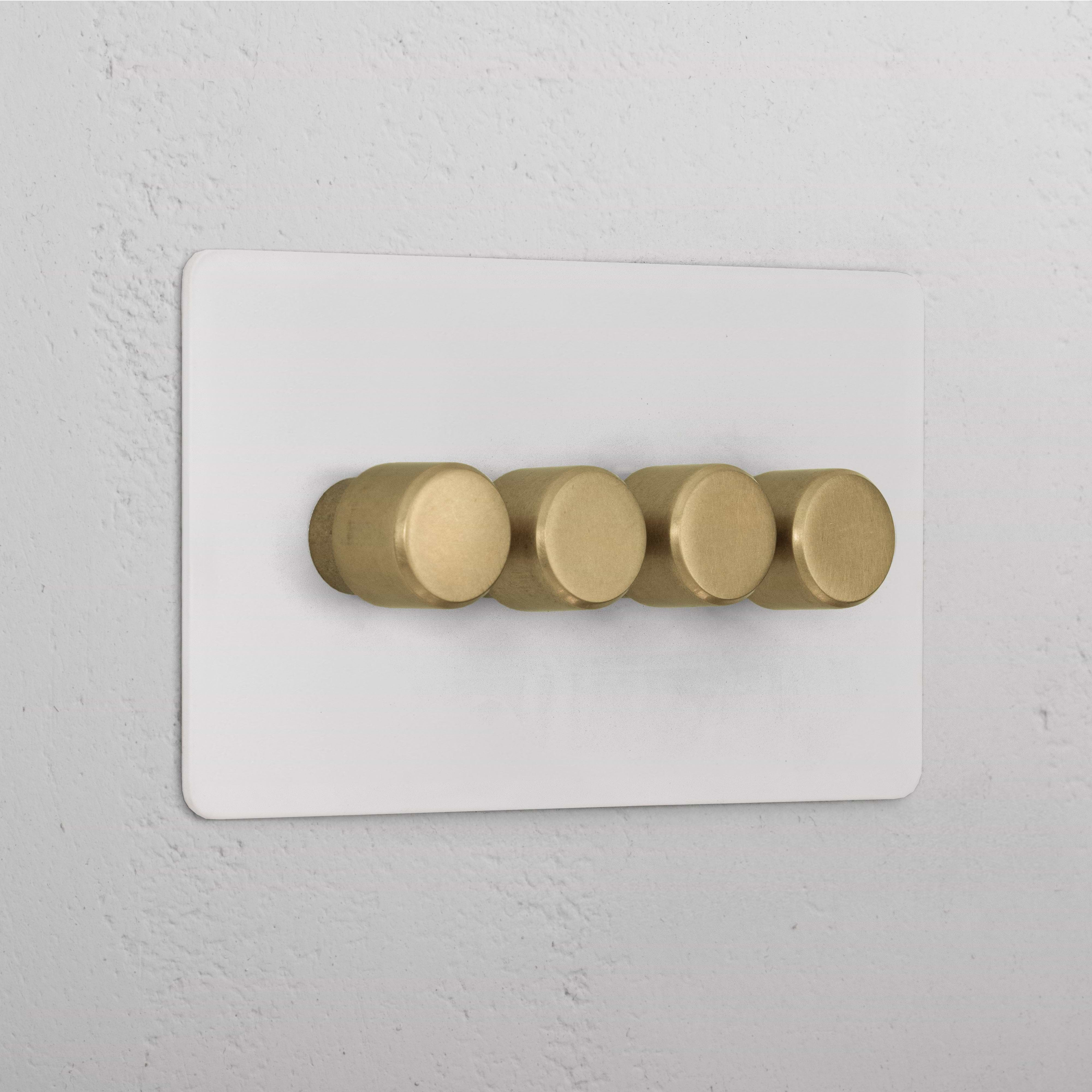 4G Dimmer Switch _ Paintable Antique Brass