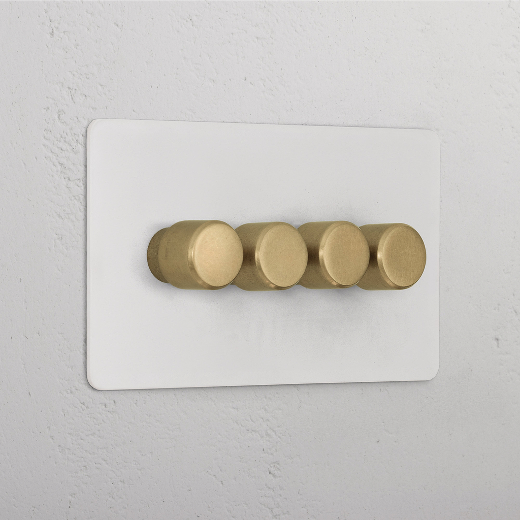 4G Dimmer Switch _ Paintable Antique Brass