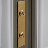 2G Architrave Two Way Toggle Switch - Antique Brass