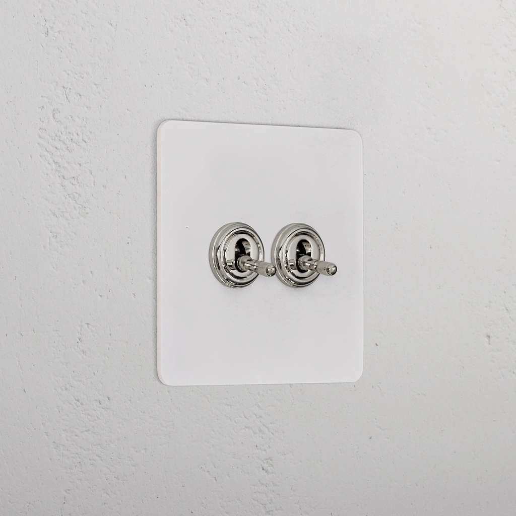 2G Two Way Toggle Switch _ Paintable Polished Nickel
