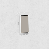 Intermediate Rocker Switch - Polished Nickel White