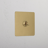 Designer Antique Brass 1 Gang 2 Way Toggle Switch