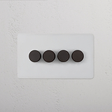 4G Dimmer Switch - Paintable Bronze