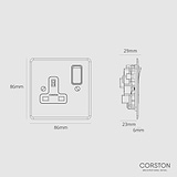 Single Socket UK - Clear Black