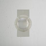 Poplar Short Plate Sprung Door Knob - Polished Nickel