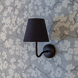 Malvern Medium Wall Light Basalt Grey - Bronze