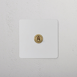 1G Two Way Toggle Switch - Paintable Antique Brass