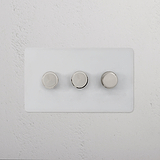 3G Dimmer Switch - Paintable Polished Nickel