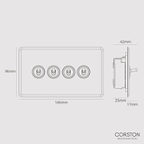 4G Two Way Toggle Switch - Clear Bronze